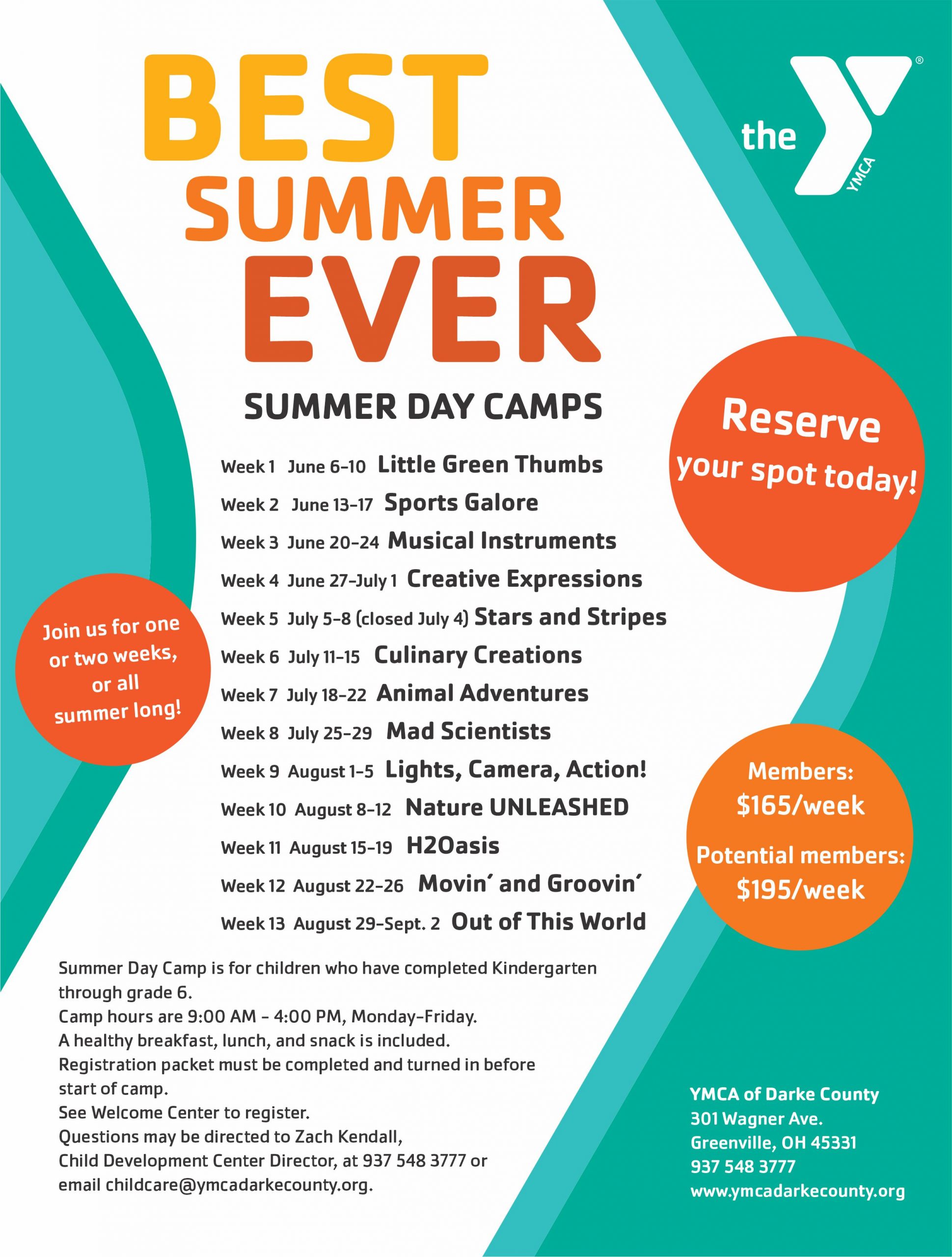 Summer Day Camp Darke County YMCA